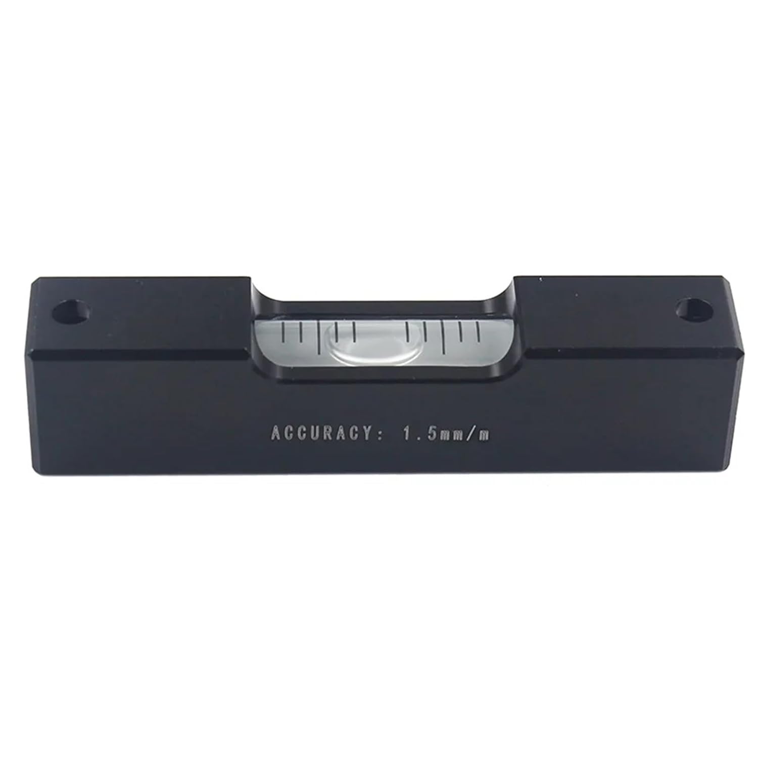 Mini Strip Level Aluminium Alloy Black Level Bubble Leveling Tool Length 80mm(080-150)