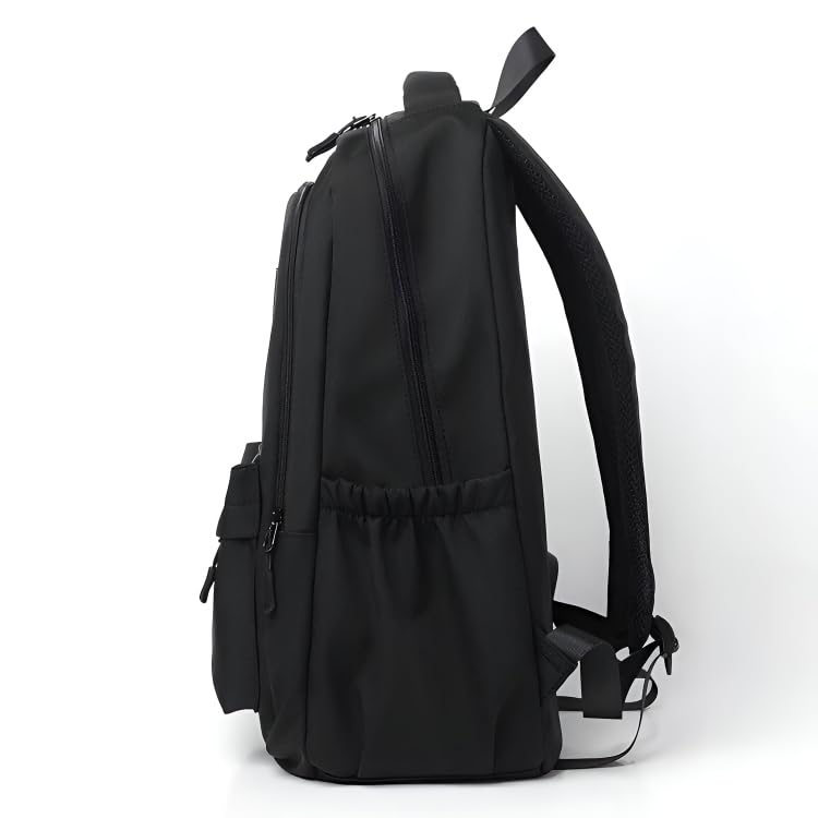 Image of Flamebird Elegant Executive Women's Backpack Office Laptop Bag | Stylish Daily Use | Lightweight Polyester Backpack | Black