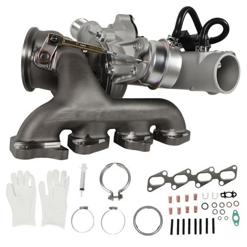 Turbocharger for 2011-2015 Cruze with Complete Installation Kits - Fits 1.4L Cruze Limited 2016 Encore 2013-2021 Sonic 2012-2020 Trax 2013-2021 - A14NET Engines GT1446V - Replaces# 55565353 667-203