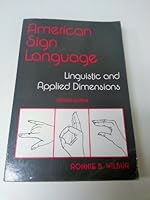 American sign language: Linguistic and applied dimensions 0316940135 Book Cover