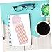 HOMSFOU Fluorescent Indicator Sticker Strips Highlighter Book Highlighter Strips Page Markers School Supply