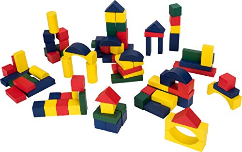 LIFETIME-90354 Block Madera en un Cubo con 100 Piezas...