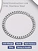 PROSTEEL Mens Cuban Chain Bracelet, 6MM, 19CM Length, 316L Stainless Steel (Send Gift Box) #3