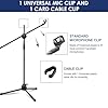 GREENSAPPIRE Mic Stand Boom Microphone Stand Adjustable Collapsible Tripod Mic Stand with Telescoping Arm & Mic Clip, Straight Studio Holder for Stage, Party, Musicians, Recording (82-152cm) #2
