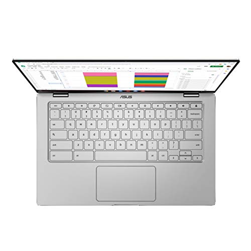 ASUS Chromebook Flip C434 2-in-1 Laptop, 14" Full HD Touchscreen 4-Way NanoEdge, Intel Core M3-8100Y Processor, 4GB RAM, 64GB eMMC Storage, All-Metal Body, Backlit KB, Chrome OS- C434TA-DSM4T, Silver by ASUS - Image 7