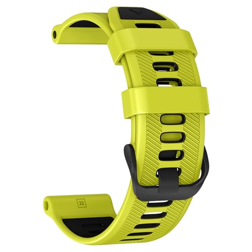 U-LIMVE Watch Band for Garmin Forerunner 965/Forerunner 955/Forerunner 945/Forerunner 935 Soft Silicone 22mm Replacement Bands