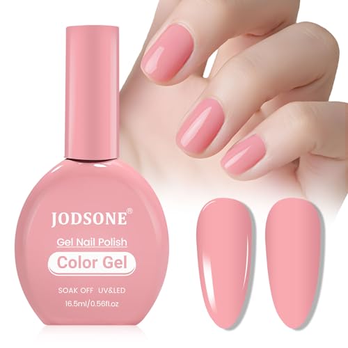 JODSONE Gran Volumen Rosa Claro 16,5 ml Esmalte de Uñas de Gel Del Mismo Color Mismo Botella Suave Lindo Hogar DIY Nail Art