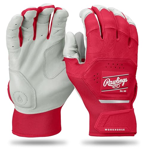 Image of Rawlings | Workhorse Baseball Batting Gloves | Adult Sizes | Multiple Colors
