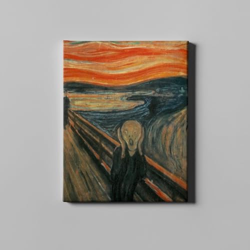 Lienzo mediano El Grito de Edvard Munch con impresión artística de alta calidad
