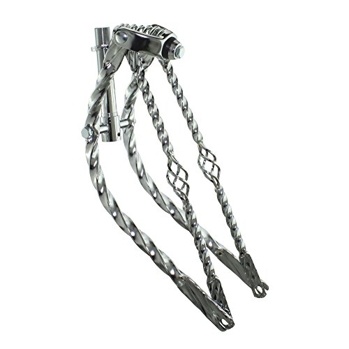 Fenix Cycles 20" Square Twisted Bent Spring Fork, Various Styles (Cage)