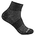 Produktbild Wrightsock Profi Sportsocke grau mittellang Quarter Coolmesh II Merino Wolle in grau anthrazit schwarz, anti-blasen, Gr. M