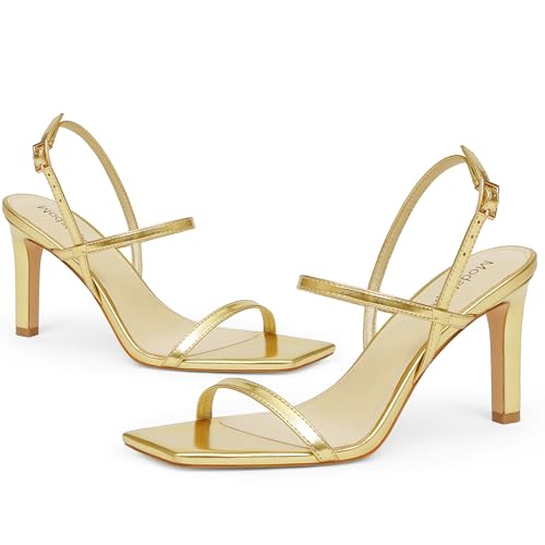 Image of Modatope Womens Sandals Open Toe Strappy Sandals Ankle Strap High Heel Sandals for Women