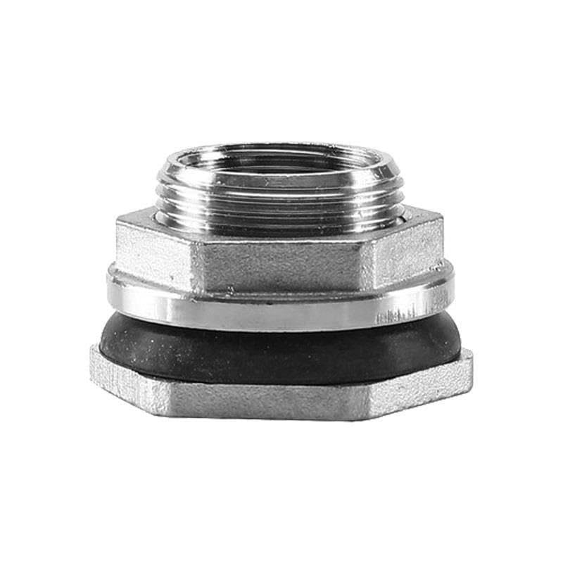 Conector de Drenaje de Orificio de Tanque de Agua, Montaje de tubería de Acero Inoxidable 304 Hembra BSP(1-1/4")