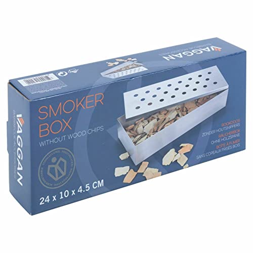 VTL® Parrilla de la caja del ahumador de la parrilla de madera de los chips de carbón de leña aromatizada no urdimbre Cover