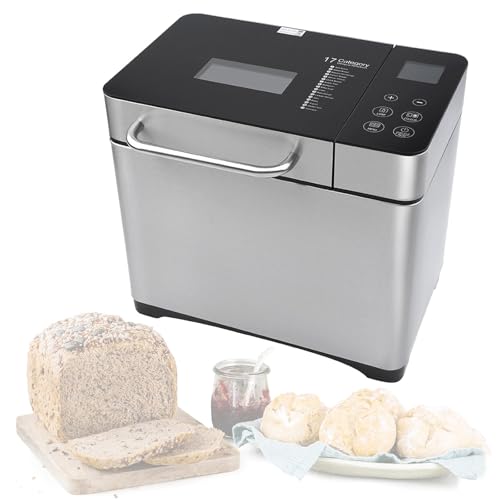 Máquina de Pan 19 Programas Máquina Automática,Panificadora Automática con Dispensador Temporizador Programable 15h Maquina de Hacer Pan Casero