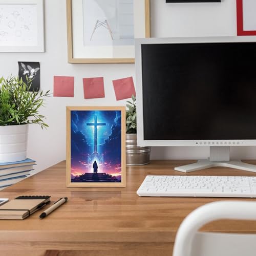 Lámpara de Jesús 3D con luz tenue para solucionar el miedo nocturno en niños 2