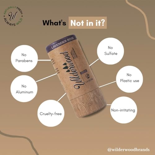 WILDERWOOD-Lavender-Rose-Sensitive-Skin-Probiotic-Natural-Deodorant-Natural-Deodorant-for-Women-Men-Aluminum-Free-Baking-Soda-Free-From-Parabens-Sulfates-Phthalates-26-oz
