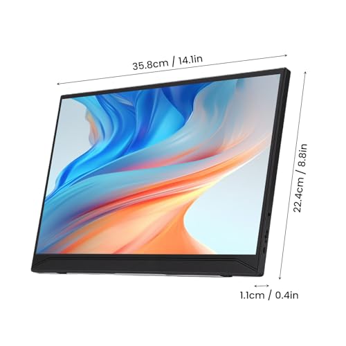 Image of ciciglow 15.6 Inch Laptop Screen Extender 1080P FHD Portable Monitor Type C and Mini HDMI Input with Support for PC, Tablet, Smart Phone,