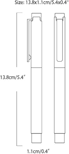 Miniatura 2 de LIOONS Pluma estilográfica para escritura de 0.020 in, punta extrafina, bolígrafo de tinta de metal, bolígrafo de caligrafía, bolígrafo de escritura