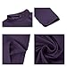 Men's Fashion Mock Turtleneck T-Shirts Long Sleeve Pullover Sweater Basic Designed Undershirt Slim Fit Top Purple