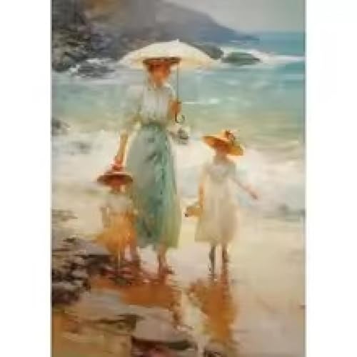 Affiches vintage sur toile deux filles bord de mer pour une douceur nostalgique