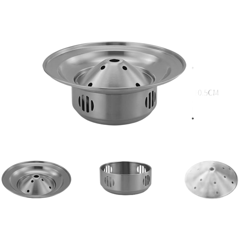 Plateau rond en acier inoxydable durable pour buffet de fruits de mer