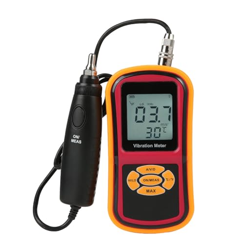 Medidor de vibración digital de mano con sonda para monitorear relojes mecánicos, motores, ventiladores, rodamientos