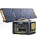 VTOMAN Jump 2200 Tragbare Powerstation mit 200W Solarpanel - 2200W/1548Wh LiFePO4 Batterie Solar Stromgenerator, Erweiterbare Kapazität auf 3096Wh für Camping, Reisen, Wohnmobil, Stromausfälle