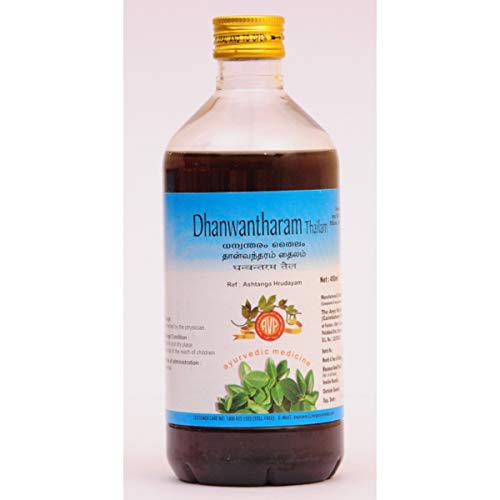 Dhanwantharam Thailam AVP lot de 2 flacons de 200 ml pour massage