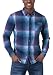 Produktbild Timezone Herren Effect Weave Shirt Hemd, Iregular Blue Check, XXL