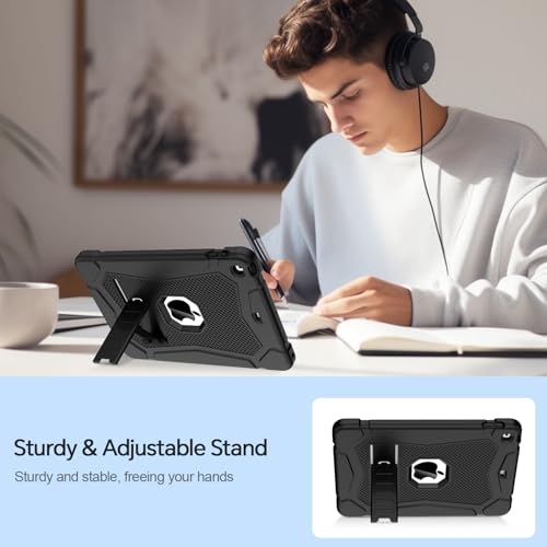 Housse antichoc pour iPad 9e/8e/7e génération à support réglable