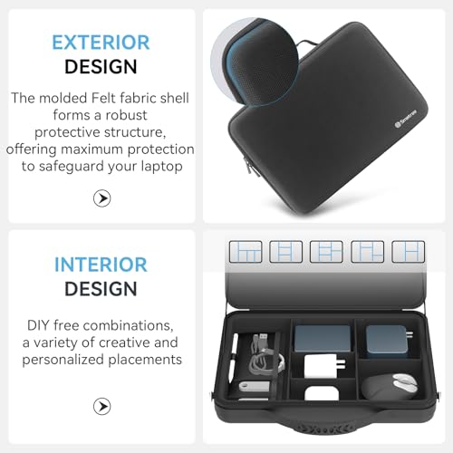 Image of Smatree Hard Laptop Shoulder Case for 14 inch ASUS ROG Zephyrus G14 2025 /2024, ROG Flow Z13 2025 /Flow X13,for ASUS ProArt PZ13 /PX13 Copilot+PC, for Chromebook Flip CX5, Chromebook CR12 /CR11 /CZ11