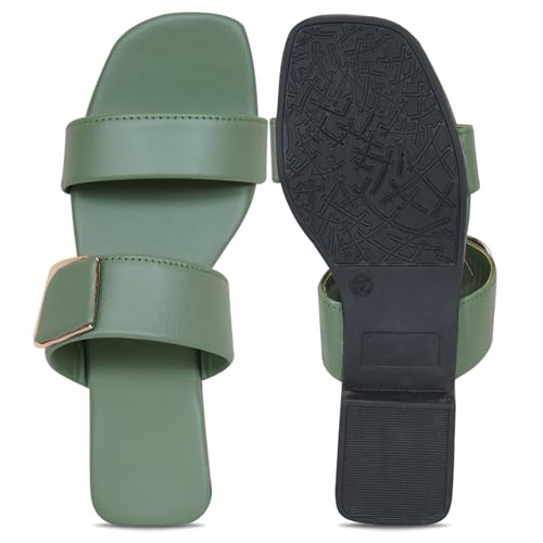 Image of Women's Slippers | Comfortable Flat Chappals for Women with Bow Detail | Stylish Casual Chappals, Trendy Summer Sandals, Comfortable Footwear for Daily Use