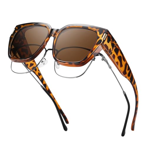 Image of HAOLOTA Polarized Sunglasses for Men Women Designer Driving Glasses Lightweight UV400 Protection