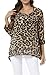 Rokou Women Chiffon Blouse Floral Batwing Sleeve Beach Cover Loose Tunic Shirt Tops Beige