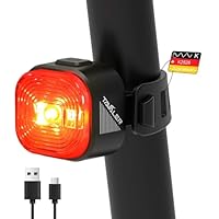 Tavaler Fahrrad Rücklicht LED | StVZO zugelassenes Rücklicht Fahrrad | USB-C Aufladbar Batterie Rücklicht | IPX6 Wasserdicht Fahrradlicht Hinten | 13 Stunden Leuchtdauer für Rennrad, MTB, E-Bike