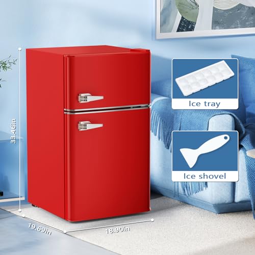 Antarctic Star F5890R Compact Mini Refrigerator Separate Freezer thumb #4