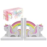 Decorably Unicorn Kids Book Ends for Kids Books - 1 Set...