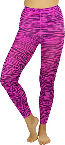 Image of ToBeInStyle Women's Footless Opaque Animal Zebra Tiger Tights Hosiery