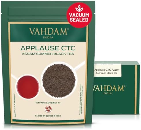 VAHDAM Assam CTC Black Tea Loose Leaf, 340g (170+ Cups) Strong Everyday Tea