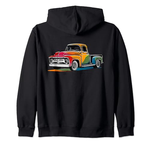 Camión Old Vintage Classic American Pickup Truck Retro Farm Sudadera con Capucha