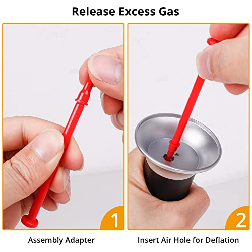 Sondiko Butane Nozzle - Butane Lighter Refill Adapter, Release And Refill Gas Adapter, Gas Refill Adapter For Short Nozzle's Butane Tank, Butane Torch, Butane Lighter(Red) #TOP2