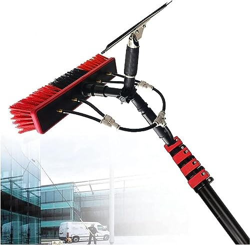 Brosse à eau pour panneaux solaires avec manche télescopique intégré
