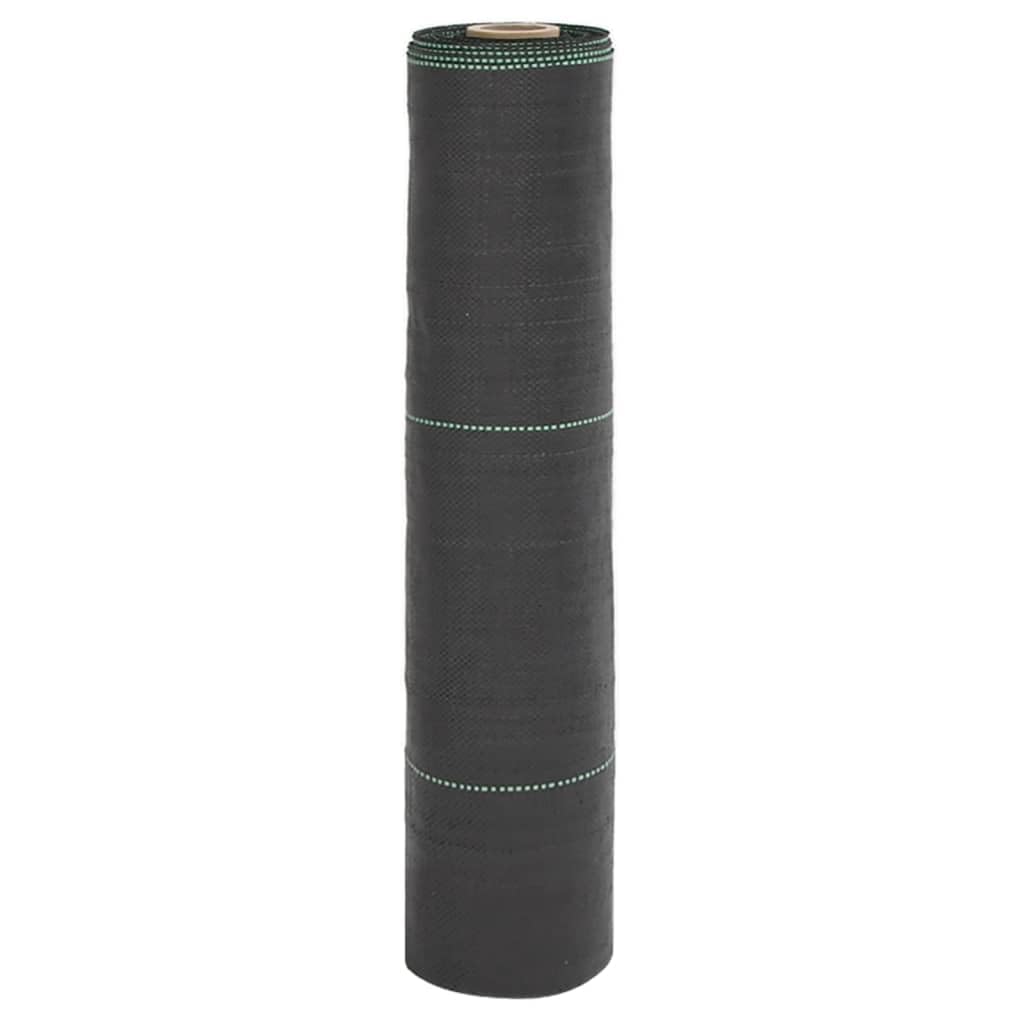vidaXL Membrana antimaleza negra 0,5 x 150 m de polipropileno