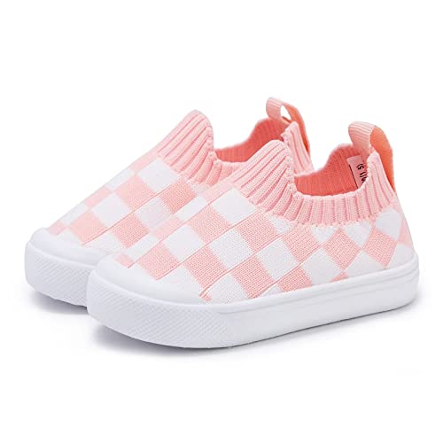 Baby Walking Shoes First Boy Girl Walker Infant Sock Tennis Mesh Sneakers Breathable 6 9 12 18 24 Months Pink Size 18-24 Months Toddler #TOP2