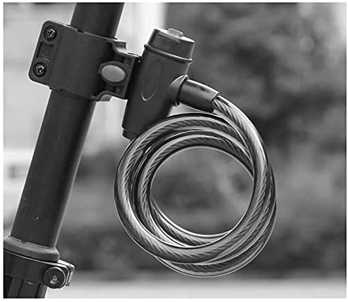 Candado de Cable de Acero para Bicicleta de montaña, antirrobo, con Llave, para Equipo de Ciclismo, Color Negro