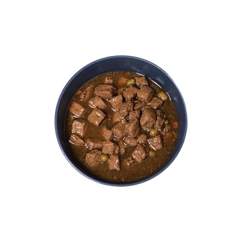 Image of Amazon Basics Wet Dog Food Variety Pack, Country Stew Flavor and Cuts in Gravy with Beef, Made with Natural Ingredients, 13.2oz Cans (Pack of 12)