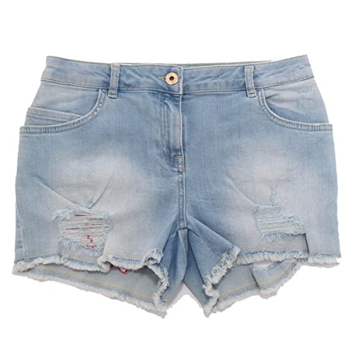 Pantaloncini bimba light blue denim pour les journées de plage