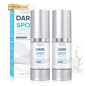 Dark Spot Remover for Face Body Serum with Hyperpigmentation Treatment Skin Brown Spot Age Spot Remover Dark Spot Corrector Glow Serum Brighten Even Gentle and Non-Irritating Unisex 1 Fl Oz 2 PCS