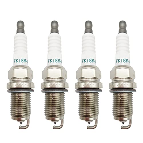 4 Pezzi Candela di accensione per Auto 90919-01265 FK16R-A8 Doppia Candela di accensione